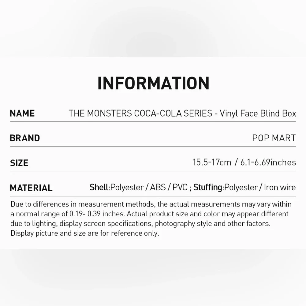 Pop Mart The Monsters Coca Cola Coke Series Labubu Vinyl Face Pendant Blind Box - Picture 6 of 13